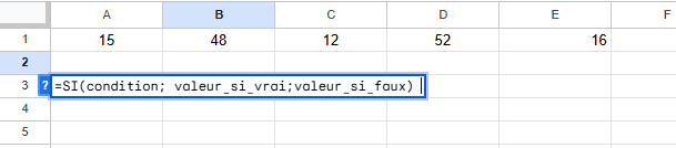 Exemple tableur Excel